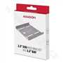 AXAGON RHD-125S, kovový rámeček pro 1x 2.5 HDD/SSD do 3.5 pozice, šedý