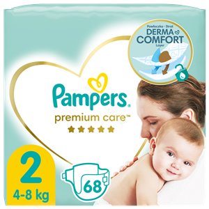 Pampers Premium Care Plenky Velikost 2, 4kg-8kg, 68ks