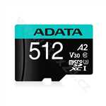 ADATA Premier Pro microSDXC 512GB Class 10 UHS-I U3 100/80MB/s + SD adaptér