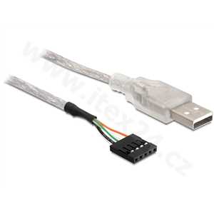 Delock kabel USB 2.0-A samec na pinový konektor (83078)