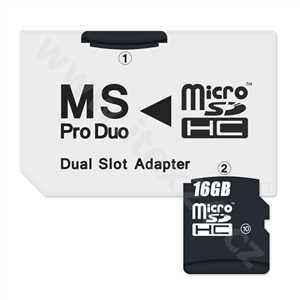 Connect IT Adaptér MS PRO DUO 2x Micro SDHC dual slot