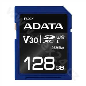 ADATA SDXC karta 128GB Premier Pro UHS-I U3 Class10 V30S 95/60MB/s