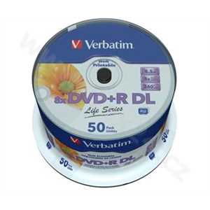 DVD+R Verbatim 8,5 GB (240min) DL 8x Printable Life series 50-cake