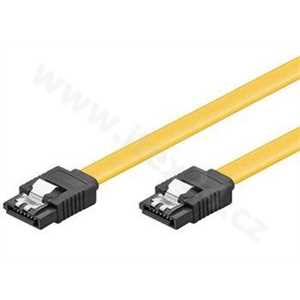 0,5m SATA 3.0 datový kabel 1,5Gbps / 3GB/s / 6GB/s, kov.západka