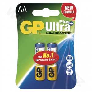 Alkalická baterie GP Ultra Plus AA (LR6) 2Ks