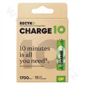 Nabíjecí baterie GP ReCyko Charge 10 AA (HR6) - 4Ks