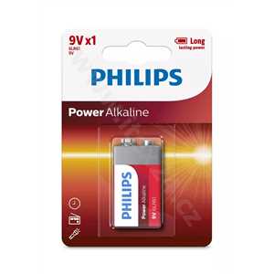 PHILIPS 6LR61P1B/10 Power Alkaline baterie, 9 V