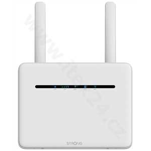 STRONG 4G+ LTE router 1200/ Wi-Fi standard 802.11a/b/g/n/ac/ 1200 Mbit/s/ 2,4GHz a 5GHz/ 4x LAN/ 1x SIM/ bílý