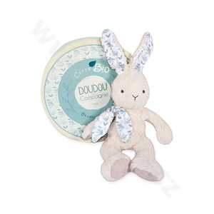 Doudou Béžový plyšový králík z  BIO bavlny 25 cm