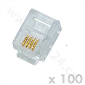 DATACOM Plug UTP CAT3 6p4c- RJ11 lanko - 100 pack
