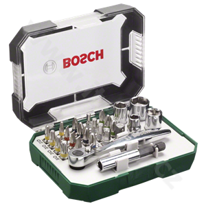 Bosch 26dílná sada šroubovacích bitů a ráčen (2.607.017.322)